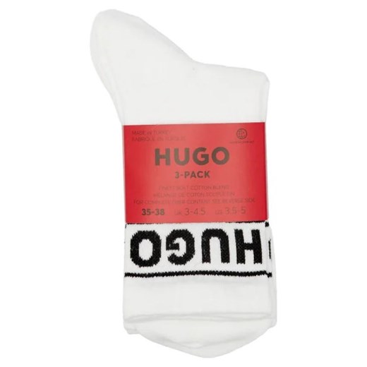 Skarpetki damskie Hugo Boss białe z elastanu