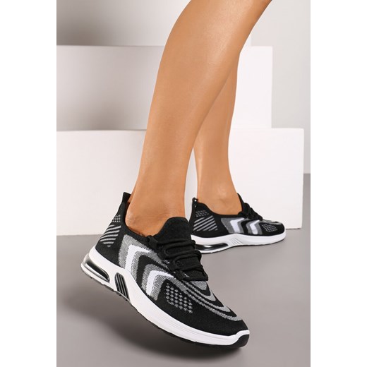 Czarne Buty Sportowe Adialla ze sklepu born2be.pl w kategorii Buty sportowe damskie - zdjęcie 173365259