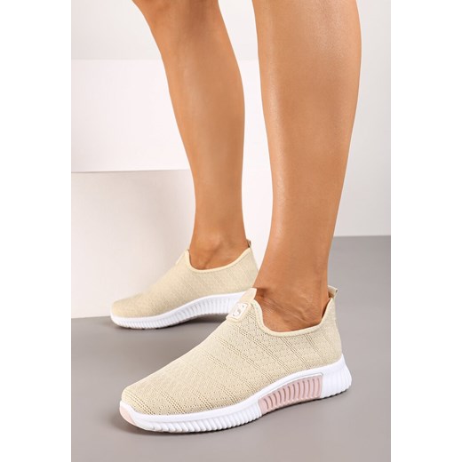 Beżowe Buty Sportowe Jynynore ze sklepu born2be.pl w kategorii Buty sportowe damskie - zdjęcie 173365499