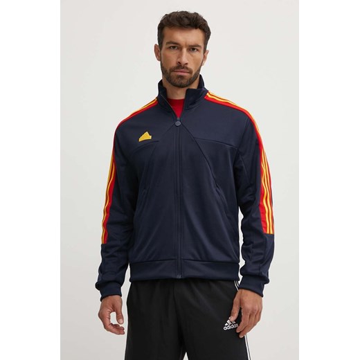 adidas bluza treningowa Tiro kolor granatowy wzorzysta IY2069 ze sklepu ANSWEAR.com w kategorii Bluzy męskie - zdjęcie 173366279