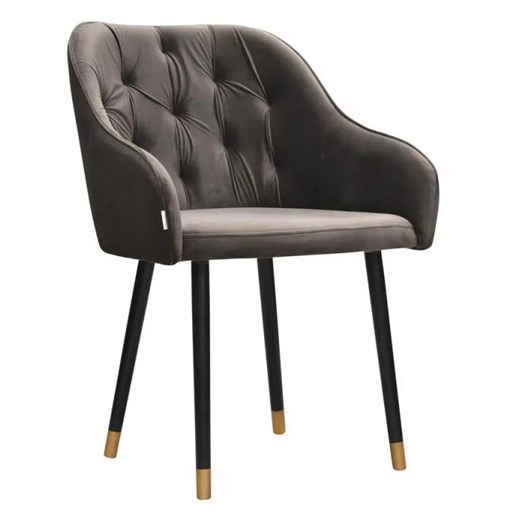 Szary tapicerowany fotel Harpos 2X - 43 kolory Elior One Size Edinos.pl