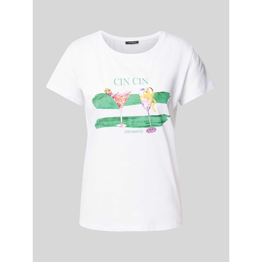 T-shirt z nadrukowanym motywem ze sklepu Peek&Cloppenburg  w kategorii Bluzki damskie - zdjęcie 173368349