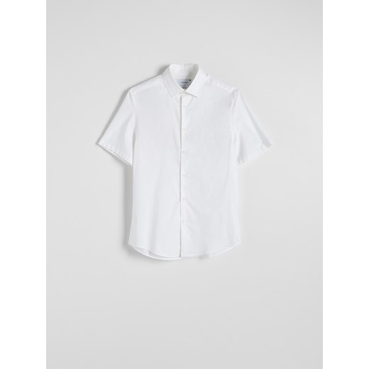 Reserved - Bawełniana koszula regular fit - biały Reserved M Reserved