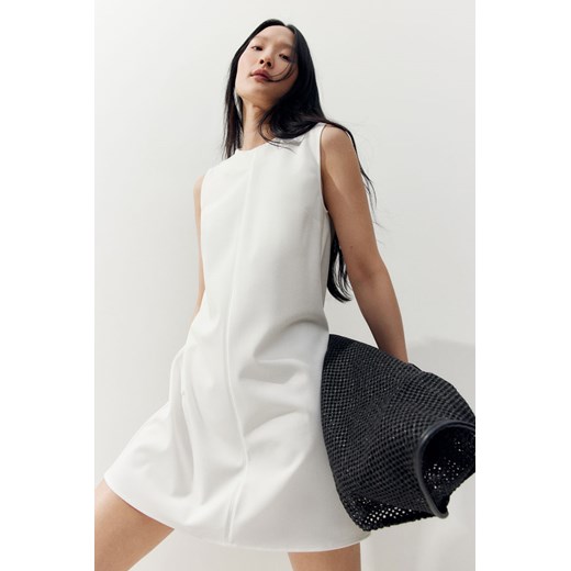 H & M - Prosta sukienka - Biały ze sklepu H&M w kategorii Sukienki - zdjęcie 173372188