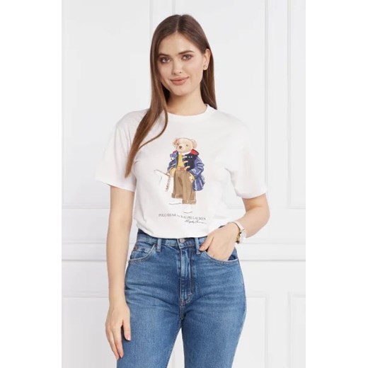 POLO RALPH LAUREN T-shirt | Regular Fit ze sklepu Gomez Fashion Store w kategorii Bluzki damskie - zdjęcie 173372669