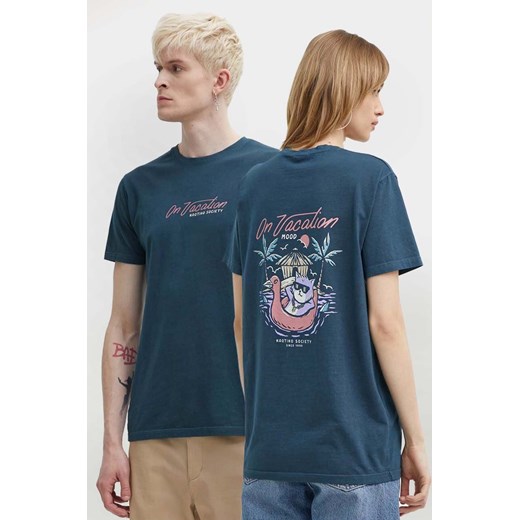 Kaotiko t-shirt bawełniany kolor granatowy z nadrukiem ze sklepu ANSWEAR.com w kategorii T-shirty męskie - zdjęcie 173375775