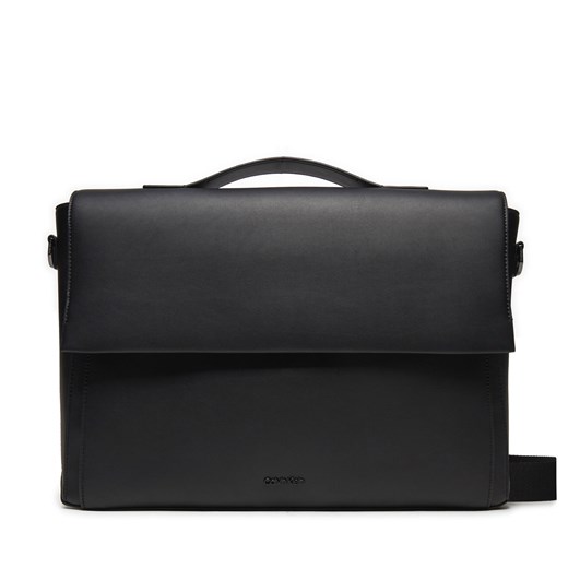 Torba na laptopa Calvin Klein Ck Origami Pu Laptop Bag K50K511898 Czarny ze sklepu eobuwie.pl w kategorii Torby na laptopa - zdjęcie 173376998