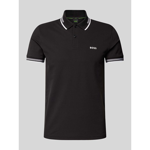 Koszulka polo o kroju slim fit z nadrukiem z logo model ‘Paul’ ze sklepu Peek&Cloppenburg  w kategorii T-shirty męskie - zdjęcie 173377406