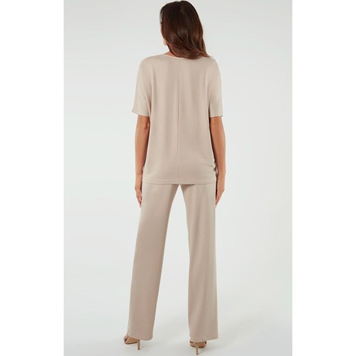 Koszulka damska z krótkim rękawem beżowa Soler, Kolor beżowy, Rozmiar M, Italian Fashion ze sklepu Intymna w kategorii Bluzki damskie - zdjęcie 173378726