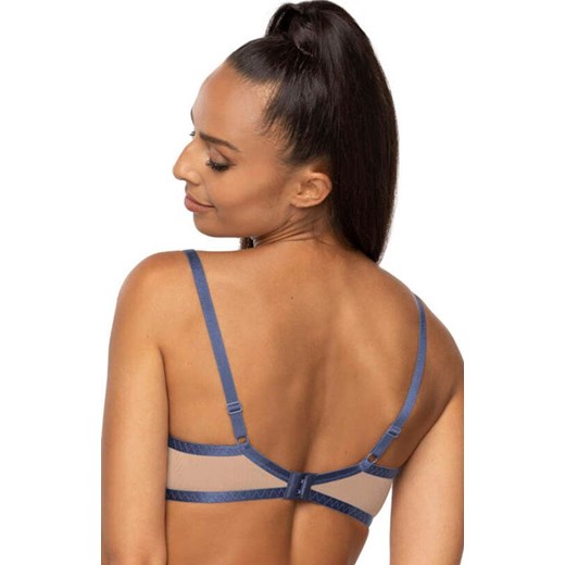 Biustonosz miękki soft beżowo-niebieski Frances M-3804/2, Kolor beżowo-niebieski, Rozmiar 80E, Mat ze sklepu Intymna w kategorii Biustonosze - zdjęcie 173378747