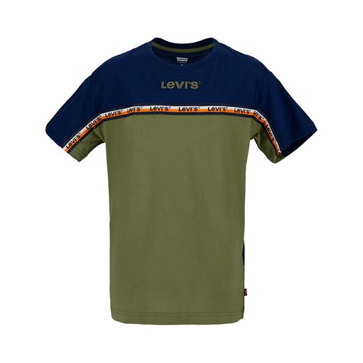 Levi&apos;s Kids Koszulka w kolorze granatowo-oliwkowym 116 Limango Polska okazyjna cena