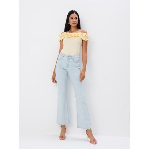 Mohito - Żółta bluzka z odkrytymi ramionami - żółty Mohito XL Mohito