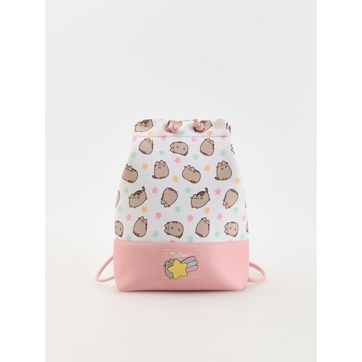 Reserved - Torebka typu worek Pusheen - brudny róż ze sklepu Reserved w kategorii Plecaki dla dzieci - zdjęcie 173381076