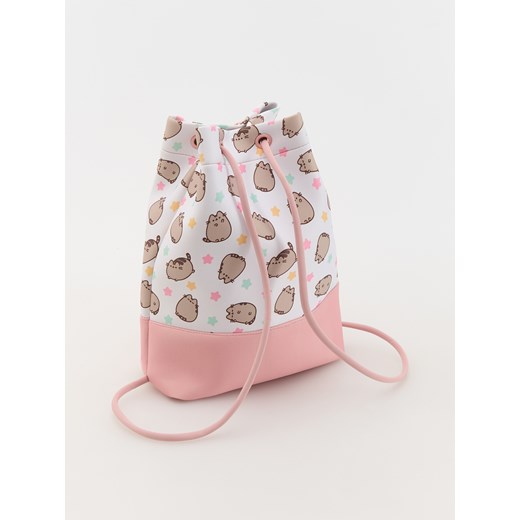 Reserved - Torebka typu worek Pusheen - brudny róż Reserved ONE SIZE Reserved