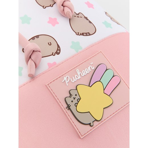 Reserved - Torebka typu worek Pusheen - brudny róż Reserved ONE SIZE Reserved
