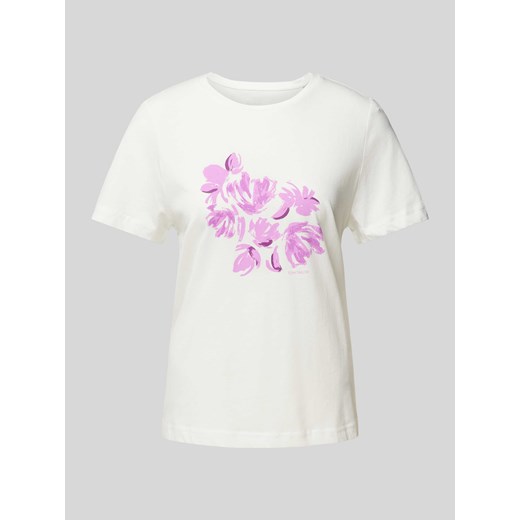 T-shirt z kwiatowym nadrukiem ze sklepu Peek&Cloppenburg  w kategorii Bluzki damskie - zdjęcie 173384017