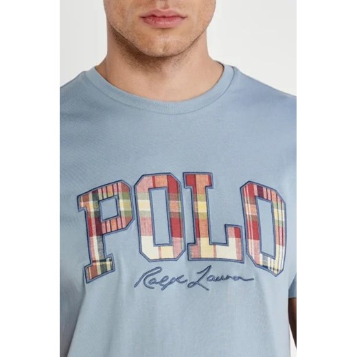 Polo Ralph Lauren bluzka damska z napisem z krótkimi rękawami z okrągłym dekoltem