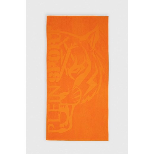 PLEIN SPORT ręcznik bawełniany 92 x 170 cm kolor pomarańczowy PS24TW02 ze sklepu ANSWEAR.com w kategorii Ręczniki - zdjęcie 173386107