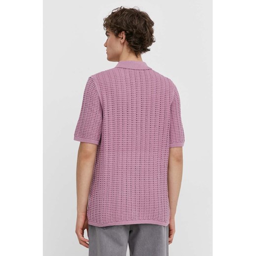 Sweter męski Samsoe różowy 