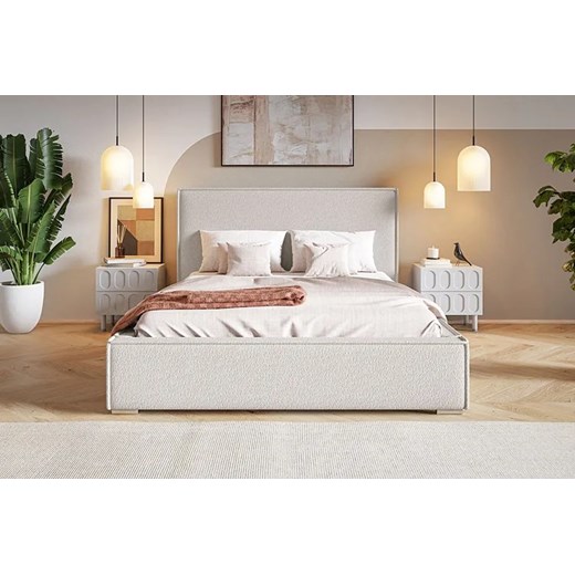 Jednoosobowe łóżko z pojemnikiem 90x200 Eger 3X - 36 kolorów Elior One Size Edinos.pl