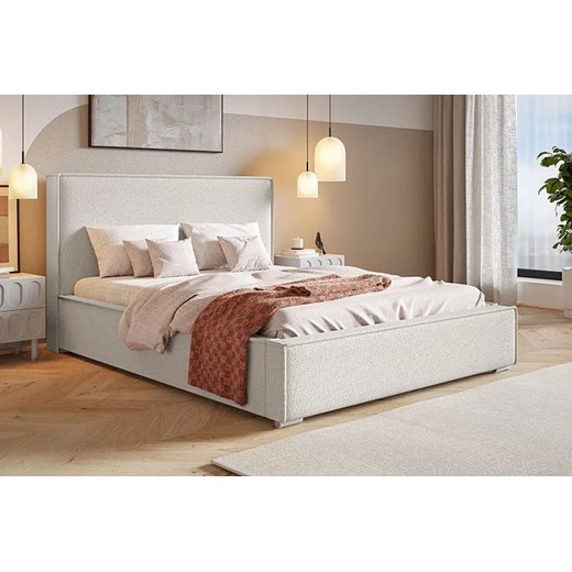 Jednoosobowe łóżko z pojemnikiem 90x200 Eger 3X - 36 kolorów Elior One Size Edinos.pl