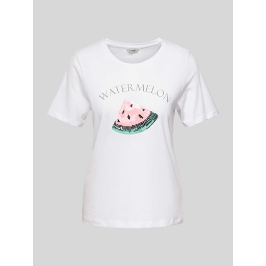 T-shirt z cekinowym obszyciem model ‘Safa’ XL Peek&Cloppenburg 