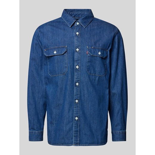 Koszula jeansowa z kieszeniami na piersiach ze sklepu Peek&Cloppenburg  w kategorii Koszule męskie - zdjęcie 173388508
