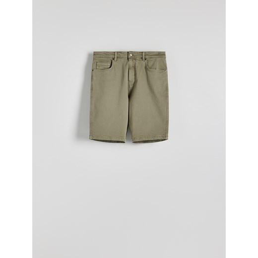 Reserved - Jeansowe szorty regular fit - zielony Reserved 30 Reserved
