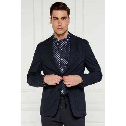 BOSS BLACK Wełniana marynarka Hanry | Slim Fit | stretch ze sklepu Gomez Fashion Store w kategorii Marynarki męskie - zdjęcie 173392889