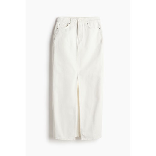 H & M - Dżinsowa spódnica maxi - Biały H & M 38 H&M