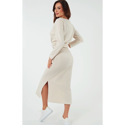 Spódnica damska maxi beżowa Stella, Kolor beżowy, Rozmiar S, Italian Fashion ze sklepu Primodo w kategorii Spódnice - zdjęcie 173397545