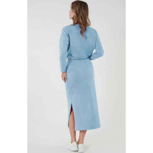 Spódnica damska maxi niebieska Stella, Kolor niebieski, Rozmiar S, Italian Fashion ze sklepu Primodo w kategorii Spódnice - zdjęcie 173397557
