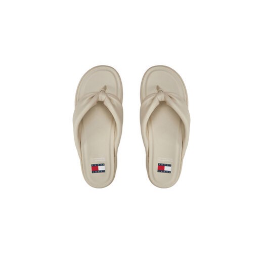 Tommy Jeans Japonki Tjw Wedge Sandal EN0EN02457 Beżowy Tommy Jeans 40 MODIVO