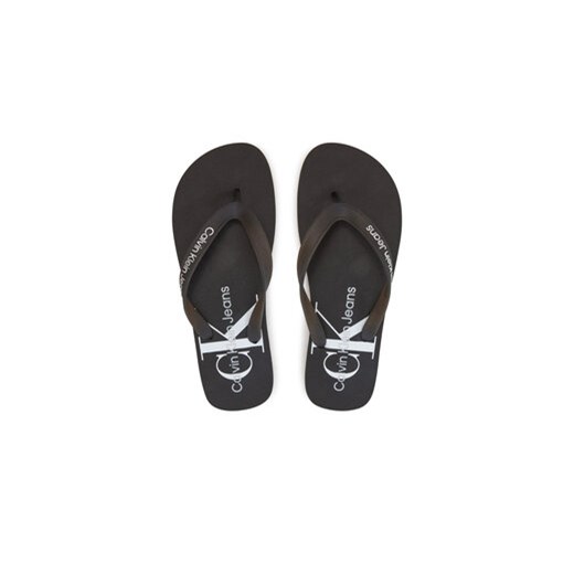 Calvin Klein Jeans Japonki Beach Sandal Monogram Tpu YM0YM00838 Czarny ze sklepu MODIVO w kategorii Klapki męskie - zdjęcie 173398777