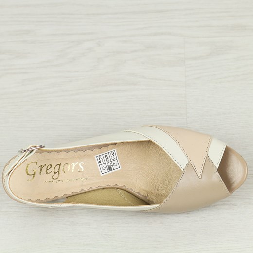 Sandały damskie Gregors skórzane eleganckie