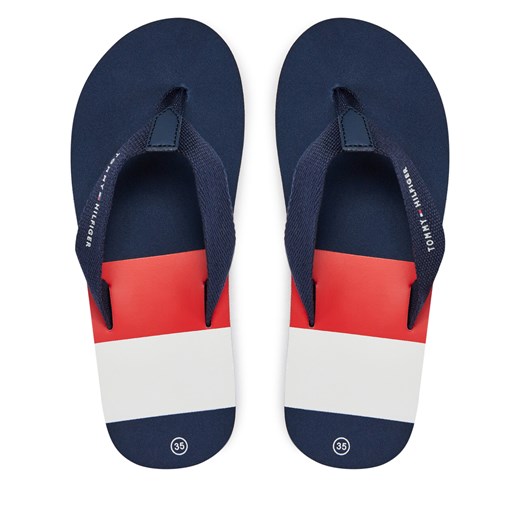Japonki Tommy Hilfiger T3B8-33446-0058 S Granatowy Tommy Hilfiger 41 okazja eobuwie.pl