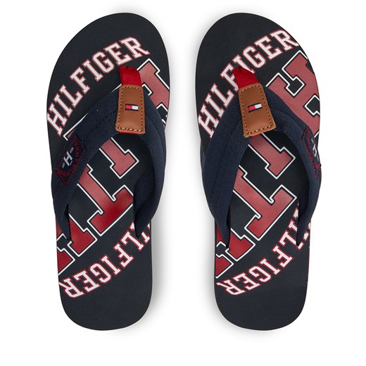 Japonki Tommy Hilfiger Essential Th Beach Sandal FM0FM01369 Granatowy ze sklepu eobuwie.pl w kategorii Klapki męskie - zdjęcie 173399639