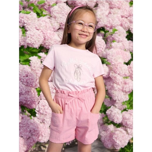 Sinsay - Koszulka z nadrukiem - różowy ze sklepu Sinsay w kategorii Bluzki dziewczęce - zdjęcie 173403466