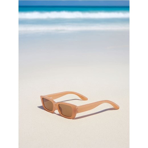 Sinsay - Okulary przeciwsłoneczne - brązowy ze sklepu Sinsay w kategorii Okulary przeciwsłoneczne damskie - zdjęcie 173403519