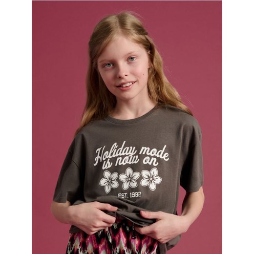 Bluzka dziewczęca Sinsay w nadruki 