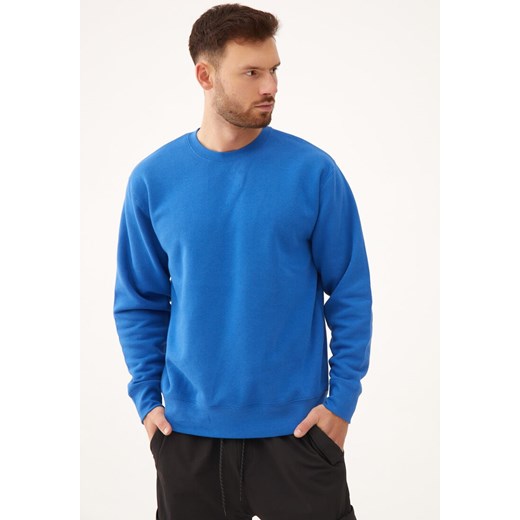 Niebieska Bluza Tinadora ze sklepu Born2be Odzież w kategorii Bluzy męskie - zdjęcie 173404148
