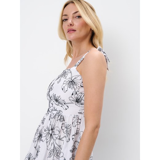 Mohito - Bawełniana sukienka mini - biały Mohito 36 Mohito