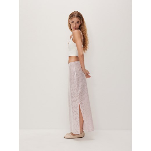 Reserved - Cekinowa spódnica maxi - różowy ze sklepu Reserved w kategorii Spódnice - zdjęcie 173406329