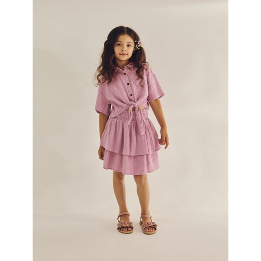 Reserved - Muślinowa spódnica - fioletowy ze sklepu Reserved w kategorii Spódnice dziewczęce - zdjęcie 173406438