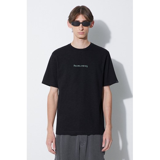 Filling Pieces t-shirt bawełniany Carabiner kolor czarny z nadrukiem 74417051861 ze sklepu PRM w kategorii T-shirty męskie - zdjęcie 173408386