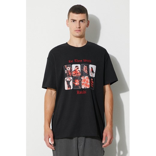 KSUBI t-shirt bawełniany kolor czarny z nadrukiem Ksubi XL wyprzedaż PRM