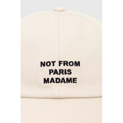 Drôle de Monsieur czapka z daszkiem bawełniana La Casquette Slogan kolor beżowy Drôle De Monsieur One Size PRM