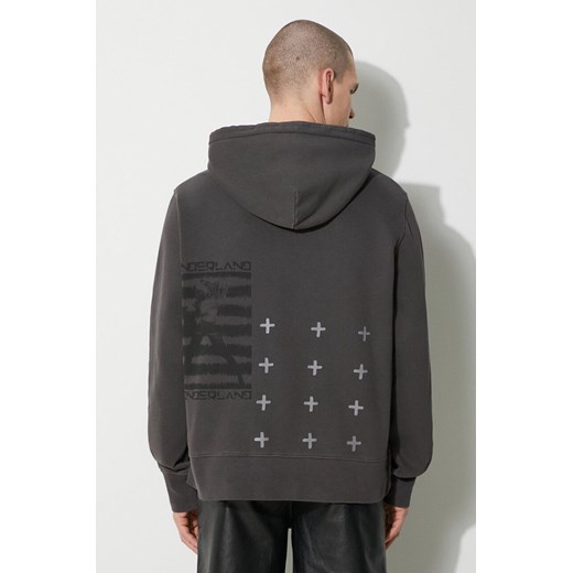 KSUBI bluza bawełniana portal kash hoodie męska kolor szary z kapturem z nadrukiem MPS24FL011 ze sklepu PRM w kategorii Bluzy męskie - zdjęcie 173408819