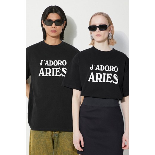 Aries t-shirt bawełniany JAdoro Aries SS Tee kolor czarny z nadrukiem SUAR60008X ze sklepu PRM w kategorii T-shirty męskie - zdjęcie 173409535