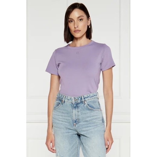 HUGO T-shirt | Regular Fit ze sklepu Gomez Fashion Store w kategorii Bluzki damskie - zdjęcie 173410056